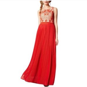 ANTHROPOLOGIE Rina Dhaka Rubied Dusk Maxi Dress